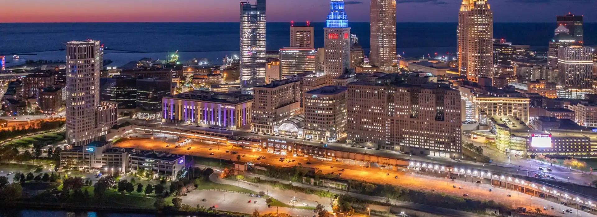 Cleveland aerial view for alumni